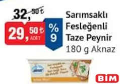 AKNAZ SARIMSAKLI FESLEĞENLİ TAZE PEYNİR 180 G fiyat ve kampanya bilgisi